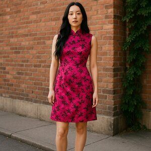 Vintage City Triangles Oriental Inspired Y2K 90's DRESS Juniors 5 Velvety